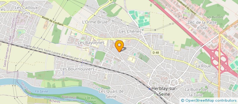 localisation de l'entreprise MONSIEUR JOSE RIBEIRO MENDES  HERBLAY-SUR-SEINE