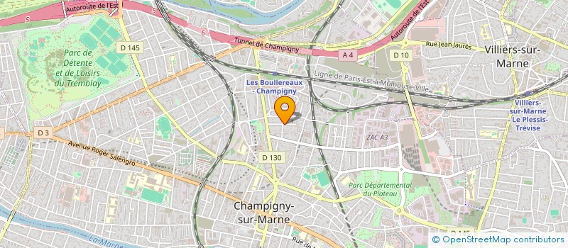 localisation de l'entreprise MONSIEUR JOSE RIBEIRO MIRANDA à CHAMPIGNY-SUR-MARNE