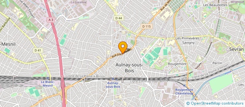 localisation de l'entreprise MONSIEUR JOSE RODRIGUES à AULNAY-SOUS-BOIS