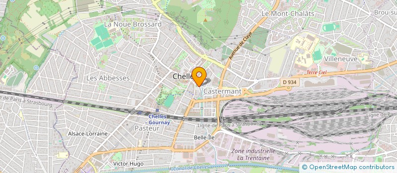 localisation de l'entreprise MONSIEUR JOSE RODRIGUEZ  CHELLES