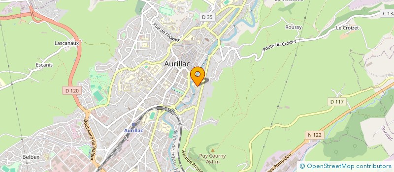 localisation de l'entreprise MONSIEUR JOSE SAGNES à AURILLAC