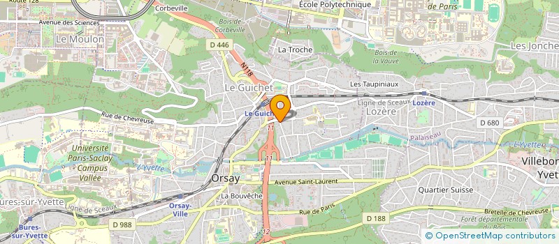 localisation de l'entreprise MONSIEUR JOSE SAMPAIO DA SILVA  ORSAY