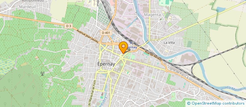 localisation de l'entreprise MONSIEUR JOSE SANCHEZ  EPERNAY