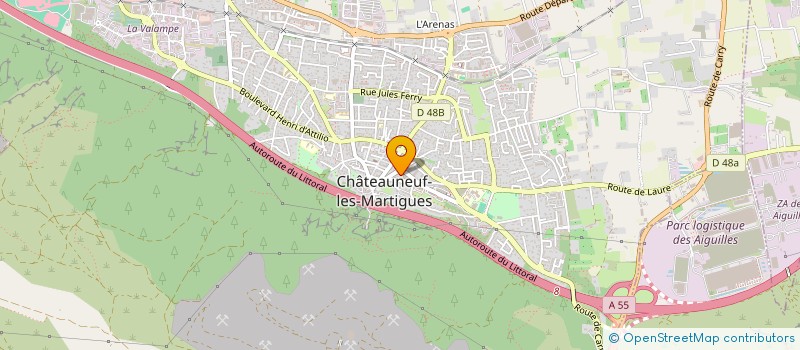 localisation de l'entreprise MONSIEUR JOSE SANTIAGO  CHATEAUNEUF-LES-MARTIGUES