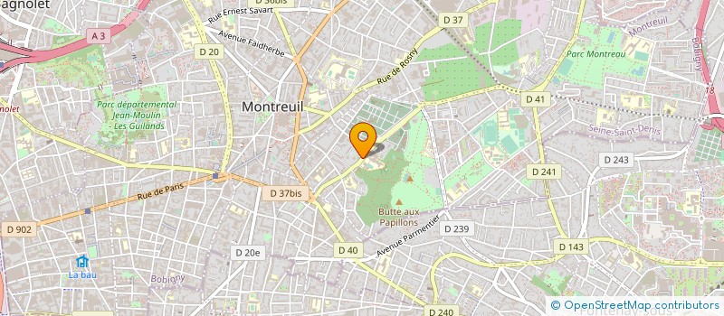 localisation de l'entreprise MONSIEUR JOSE SARMIENTO à MONTREUIL