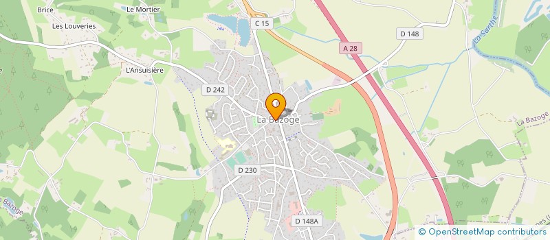 localisation de l'entreprise MONSIEUR JOSE SERGE MEDAGBE  LA BAZOGE