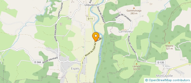 localisation de l'entreprise MONSIEUR JOSE SILVA DE NOBREGA  ESPES-UNDUREIN