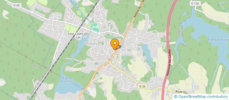 localisation de l'entreprise MONSIEUR JOSE SILVA PINTO  ONDRES