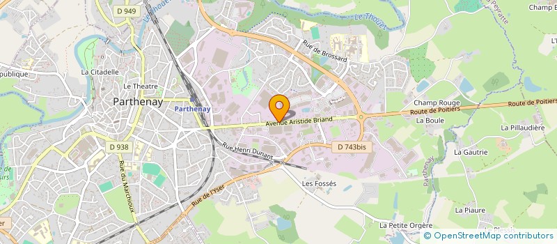 localisation de l'entreprise MONSIEUR JOSE SIMOES FERREIRA  PARTHENAY