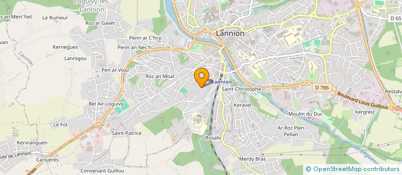 localisation de l'entreprise MONSIEUR JOSE SOARES-AFONSO  LANNION