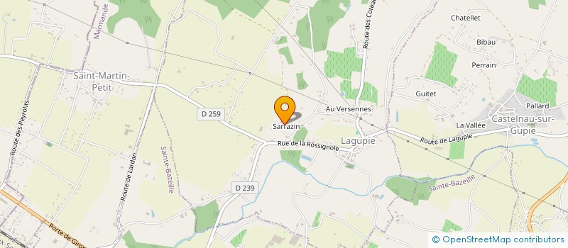 localisation de l'entreprise MONSIEUR JOSE SOARES CARREIRA SANTOS  LAGUPIE