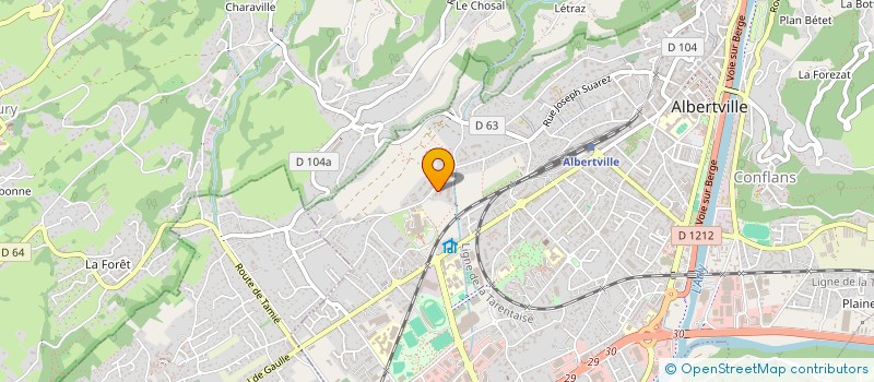 localisation de l'entreprise MONSIEUR JOSE SOARES DIAS  ALBERTVILLE