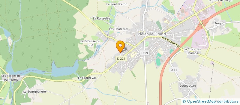 localisation de l'entreprise MONSIEUR JOSE SWYNGHEDAUWE  PLELAN-LE-GRAND