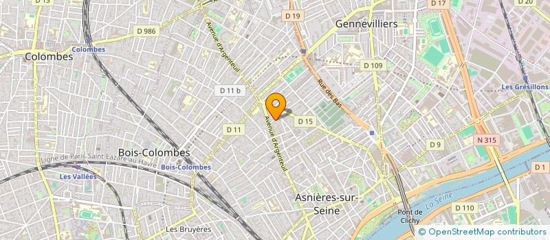localisation de l'entreprise MONSIEUR JOSE TEIXEIRA RIBEIRO à ASNIERES-SUR-SEINE