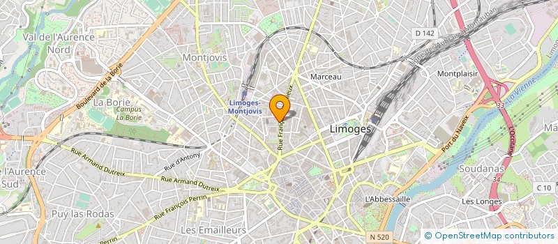 localisation de l'entreprise MONSIEUR JOSE TEIXERA LOPES à LIMOGES