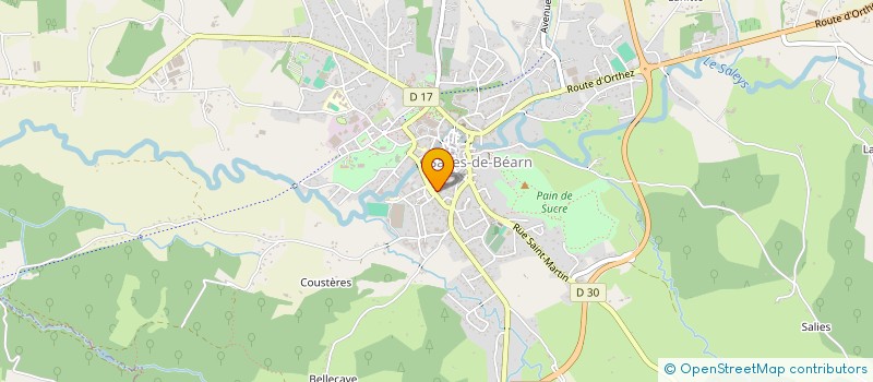 localisation de l'entreprise MONSIEUR JOSE UNANUE à SALIES-DE-BEARN