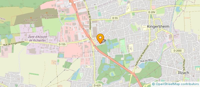 localisation de l'entreprise MONSIEUR JOSE VANDAMME  KINGERSHEIM