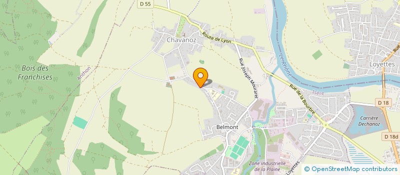 localisation de l'entreprise MONSIEUR JOSE VAREJAO  CHAVANOZ