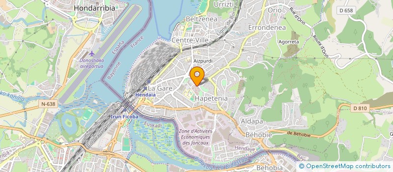 localisation de l'entreprise MONSIEUR JOSE VASQUEZ  HENDAYE