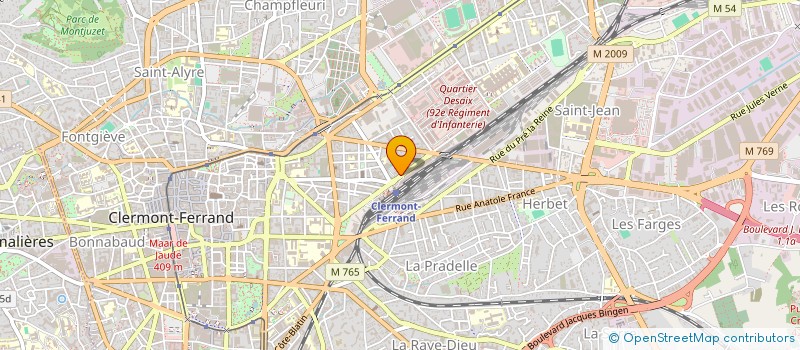 localisation de l'entreprise MONSIEUR JOSE VELASQUEZ  CLERMONT-FERRAND