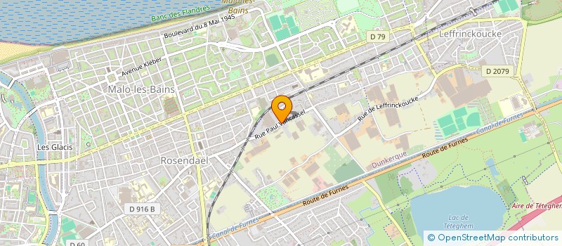 localisation de l'entreprise MONSIEUR JOSE VERVOORT à DUNKERQUE