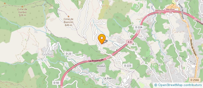 localisation de l'entreprise MONSIEUR JOSE VIAL  MENTON