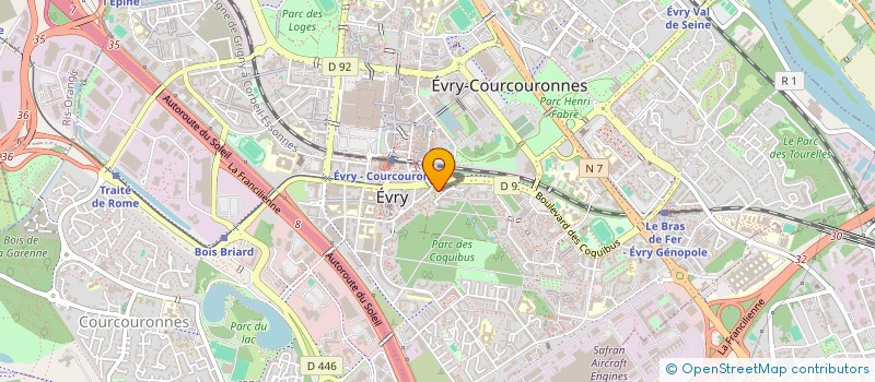 localisation de l'entreprise MONSIEUR JOSE  VICTORIEN DINGA PINTO  EVRY-COURCOURONNES