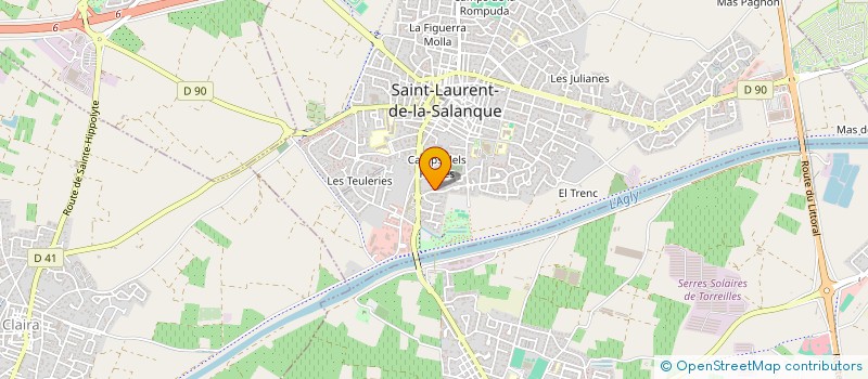 localisation de l'entreprise MONSIEUR JOSE VIEGAS à SAINT-LAURENT-DE-LA-SALANQUE