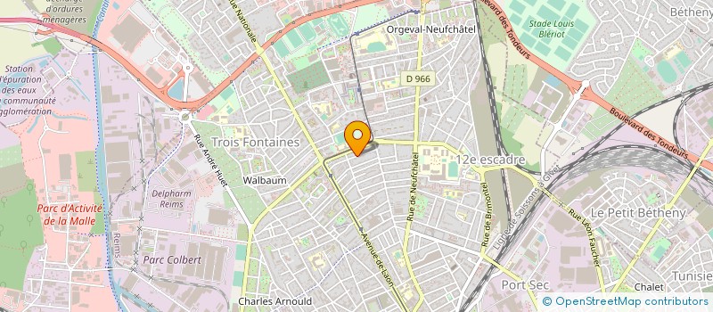 localisation de l'entreprise MONSIEUR JOSE VIEIRA DUARTE  REIMS