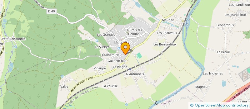 localisation de l'entreprise MONSIEUR JOSE ZIEGLER  DOUZILLAC