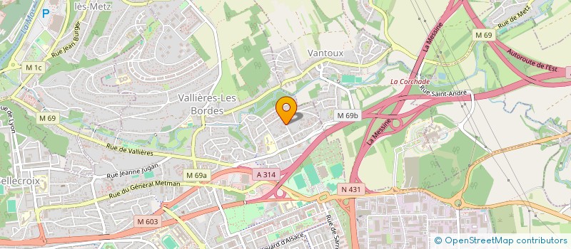 localisation de l'entreprise MONSIEUR JOSEF BERNHART  METZ