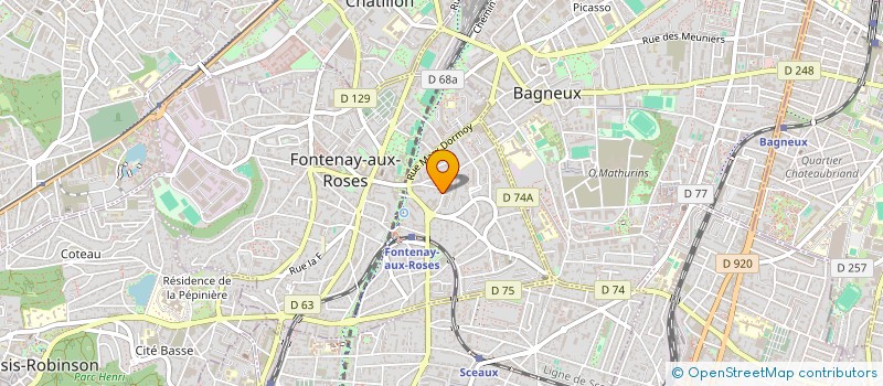localisation de l'entreprise MONSIEUR JOSEF RAMCHAM à FONTENAY-AUX-ROSES