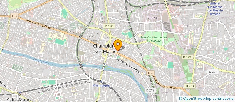 localisation de l'entreprise MONSIEUR JOSEMAR MENDES DE SOUSA à CHAMPIGNY-SUR-MARNE