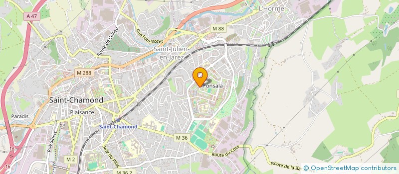 localisation de l'entreprise MONSIEUR JOSEPH ABELLA à SAINT-CHAMOND