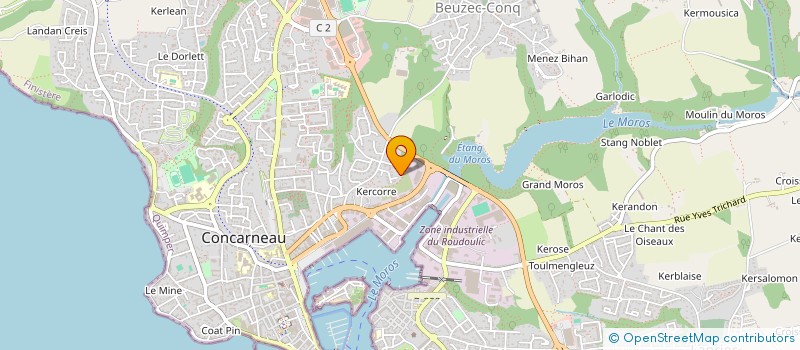 localisation de l'entreprise MONSIEUR JOSEPH ABGRALL  CONCARNEAU