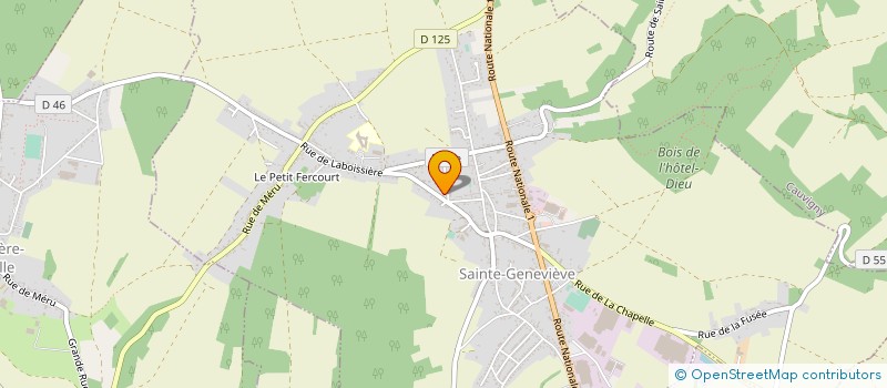 localisation de l'entreprise MONSIEUR JOSEPH ADDARIO  SAINTE-GENEVIEVE