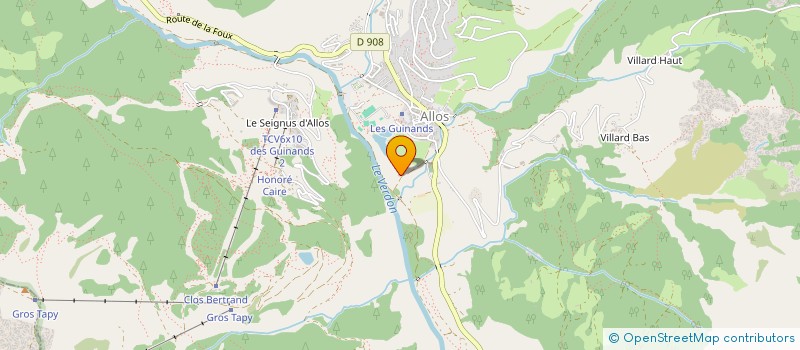 localisation de l'entreprise MONSIEUR JOSEPH AGNELLO  ALLOS