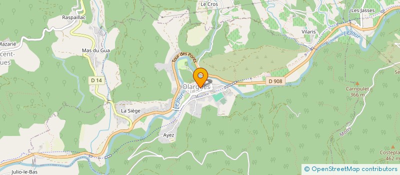 localisation de l'entreprise MONSIEUR JOSEPH AMIEIRO  OLARGUES