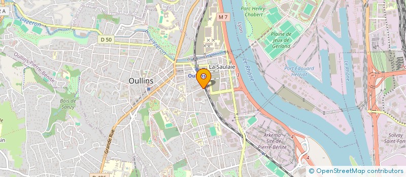 localisation de l'entreprise MONSIEUR JOSEPH-ANDRE GUERRA  OULLINS-PIERRE-BENITE