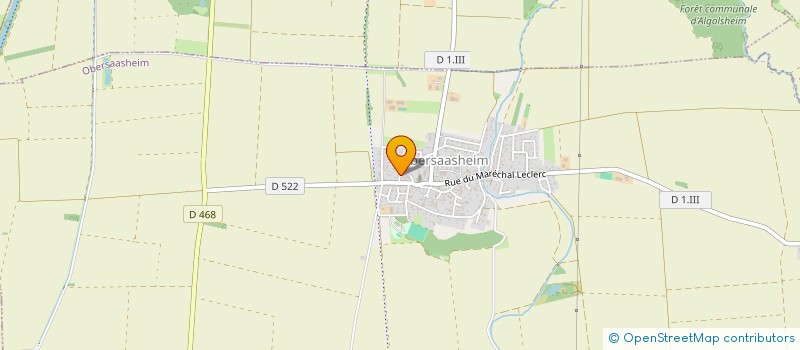 localisation de l'entreprise MONSIEUR JOSEPH-ANTOINE MEYER  OBERSAASHEIM