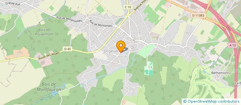 localisation de l'entreprise MONSIEUR JOSEPH AROUS  ORGEVAL