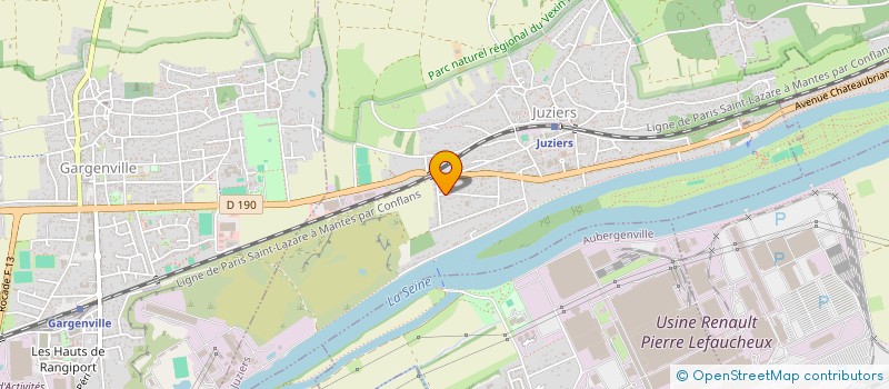 localisation de l'entreprise MONSIEUR JOSEPH ARTISTE  JUZIERS