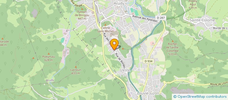 localisation de l'entreprise MONSIEUR JOSEPH AUBUCHOUA  IZESTE