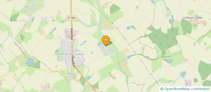 localisation de l'entreprise MONSIEUR JOSEPH AUDUREAU  LA PETITE BOISSIERE