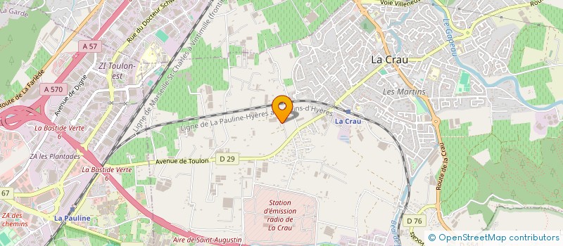 localisation de l'entreprise MONSIEUR JOSEPH AYRAUT  LA CRAU