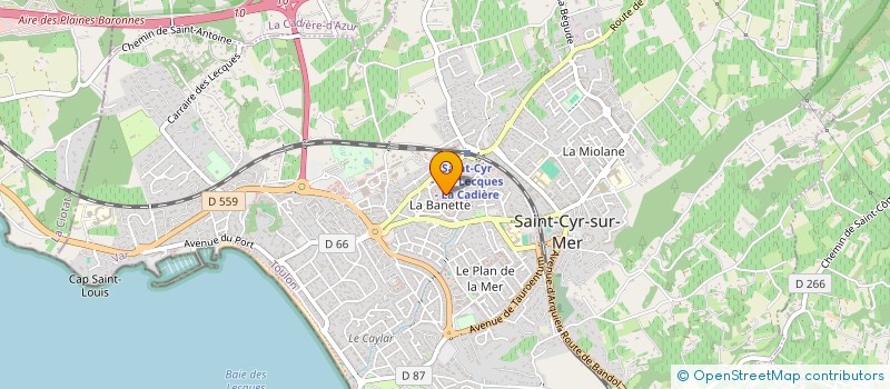 localisation de l'entreprise MONSIEUR JOSEPH AZZOPARDI à SAINT-CYR-SUR-MER
