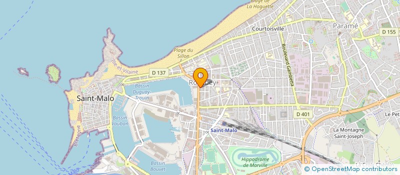 localisation de l'entreprise MONSIEUR JOSEPH BADOUARD  SAINT-MALO