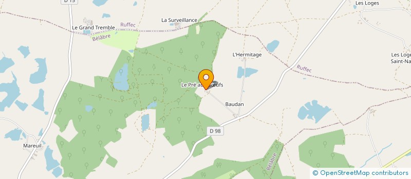 localisation de l'entreprise MONSIEUR JOSEPH BANICIC à SAINT-HILAIRE-SUR-BENAIZE