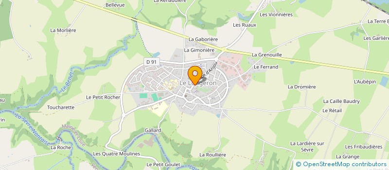 localisation de l'entreprise MONSIEUR JOSEPH BARANGER à SEVREMOINE