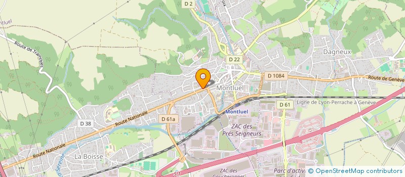 localisation de l'entreprise MONSIEUR JOSEPH BARBOLAT  MONTLUEL